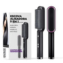 Escova Alisadora 5 em 1(Bivolt) - Frete Grátis
